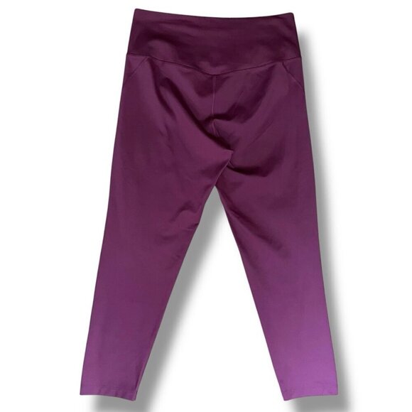 Girlfriend Collective Womens Leggings XL Plum Purple Compressive High Rise 7/8 - Picture 7 of 9